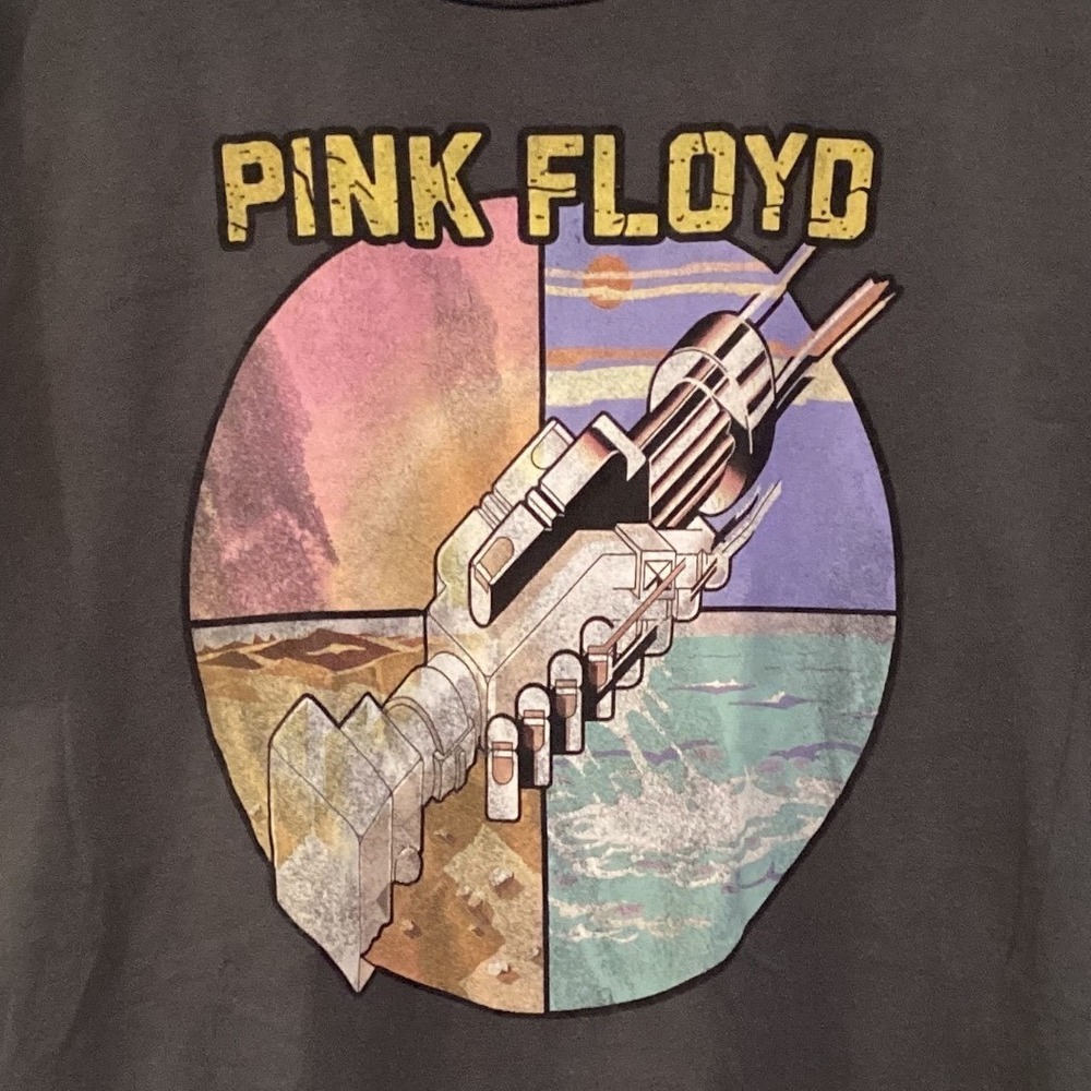 Pink Floyd Wish You Were Here T-Shirt Mens Medium Charcoal Gray Official License - Picture 2 of 5